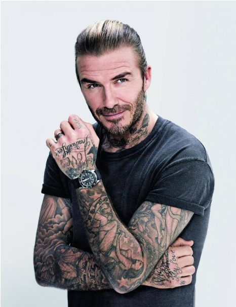 David Beckham Tattoos His Love for Body Art