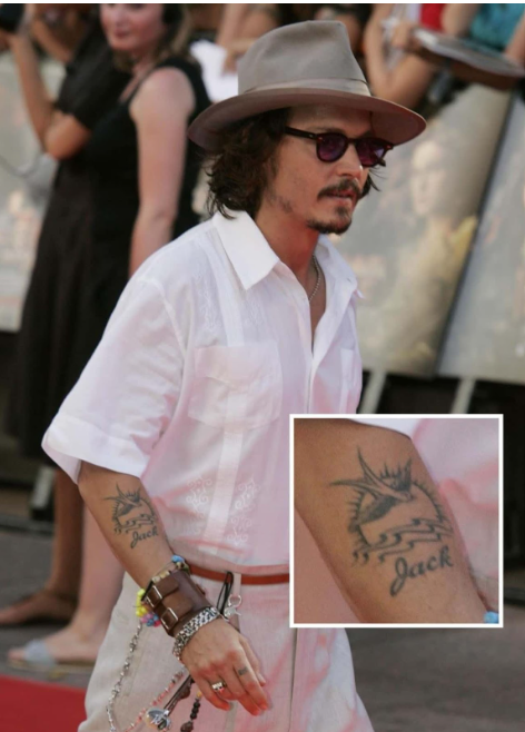Johnny Depp Tattoos A Reflection of His Life Experiences