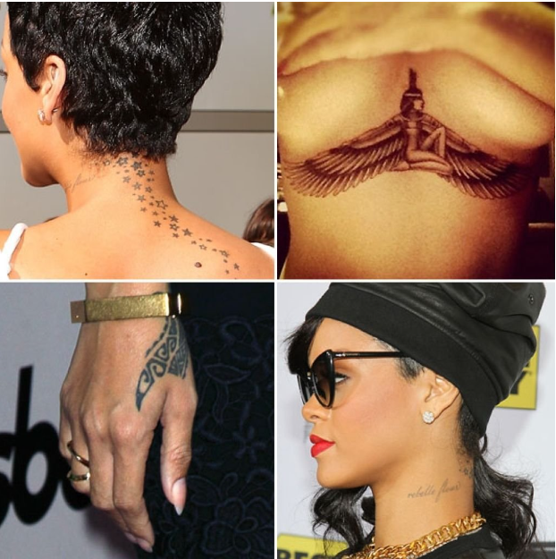 Rihanna Tattoos A Reflection of Her Personality